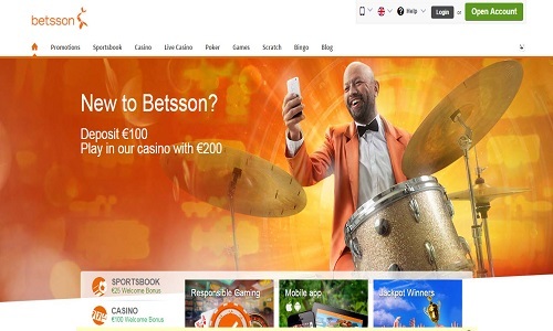 Betsson Casino screenshot