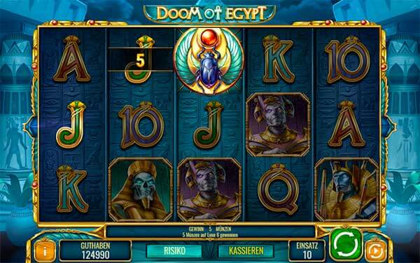 Doom of Egypt kostenlos spielen Slot Spiel Bild