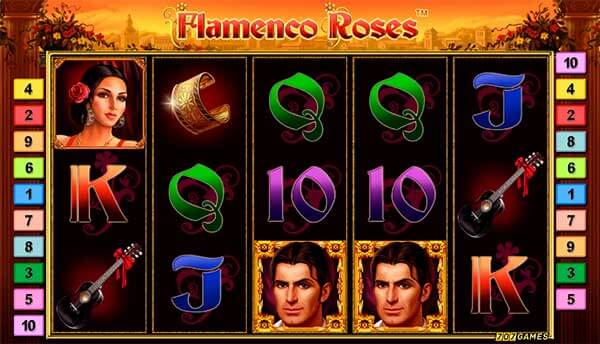 Flamenco Roses kostenlos spielen Slot Spiel Bild