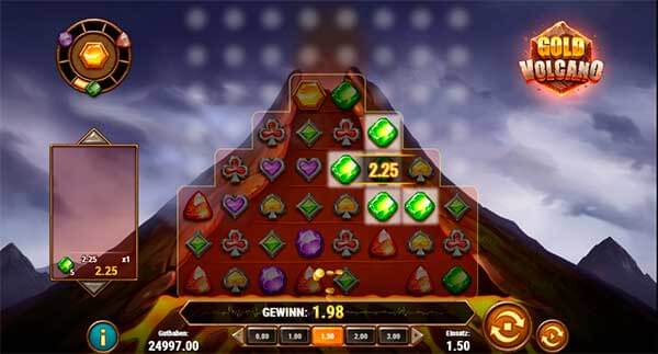 Gold Volcano kostenlos spielen Slot Spiel Bild