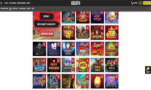 Goliath Casino screenshot
