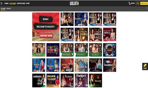 Goliath Casino screenshot