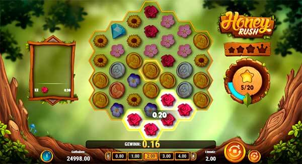 Honey Rush kostenlos spielen Slot Spiel Bild