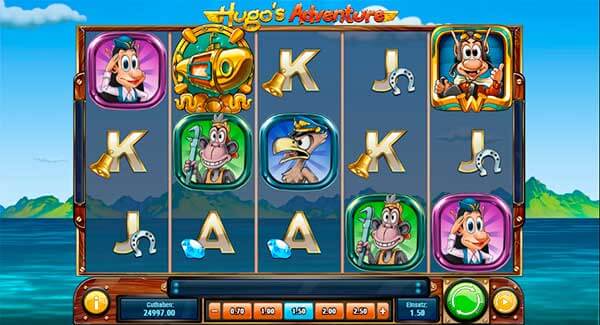 Hugo’s Adventure kostenlos spielen Slot Spiel Bild