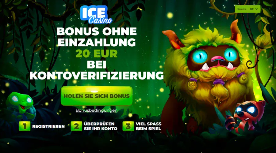 ICE Casino 20 Eur No Deposit Bonus