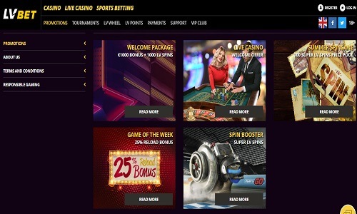 LVbet Casino screenshot
