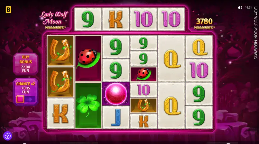 Lady Wolf Moon MEGAWAYS Spielautomat von BGaming