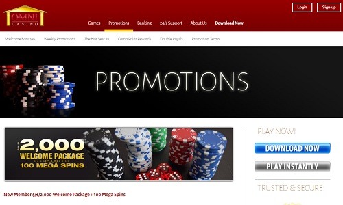 Omni casino screenshot
