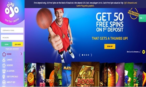 play ojo free spins