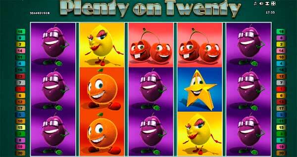 Plenty on Twenty kostenlos spielen Slot Spiel Bild