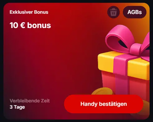 Registriren - Bonuskarte