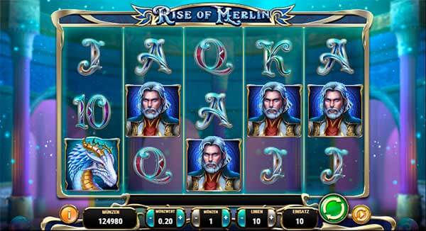 Rise of Merlin kostenlos spielen Slot Spiel Bild