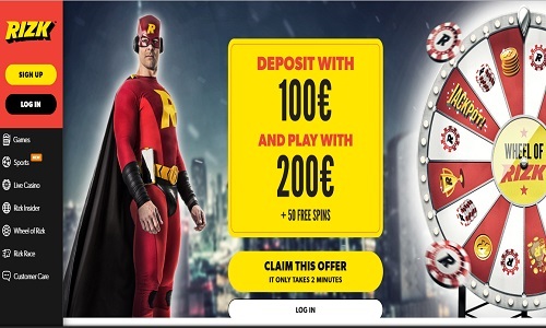 Rizk Casino screenshot