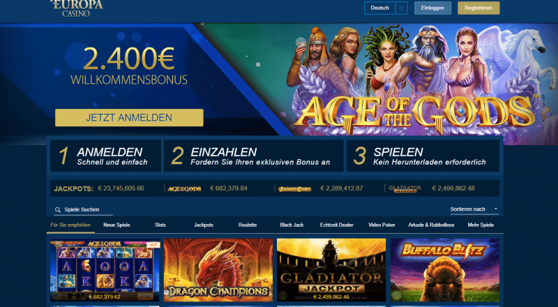 europa casino einzahlung