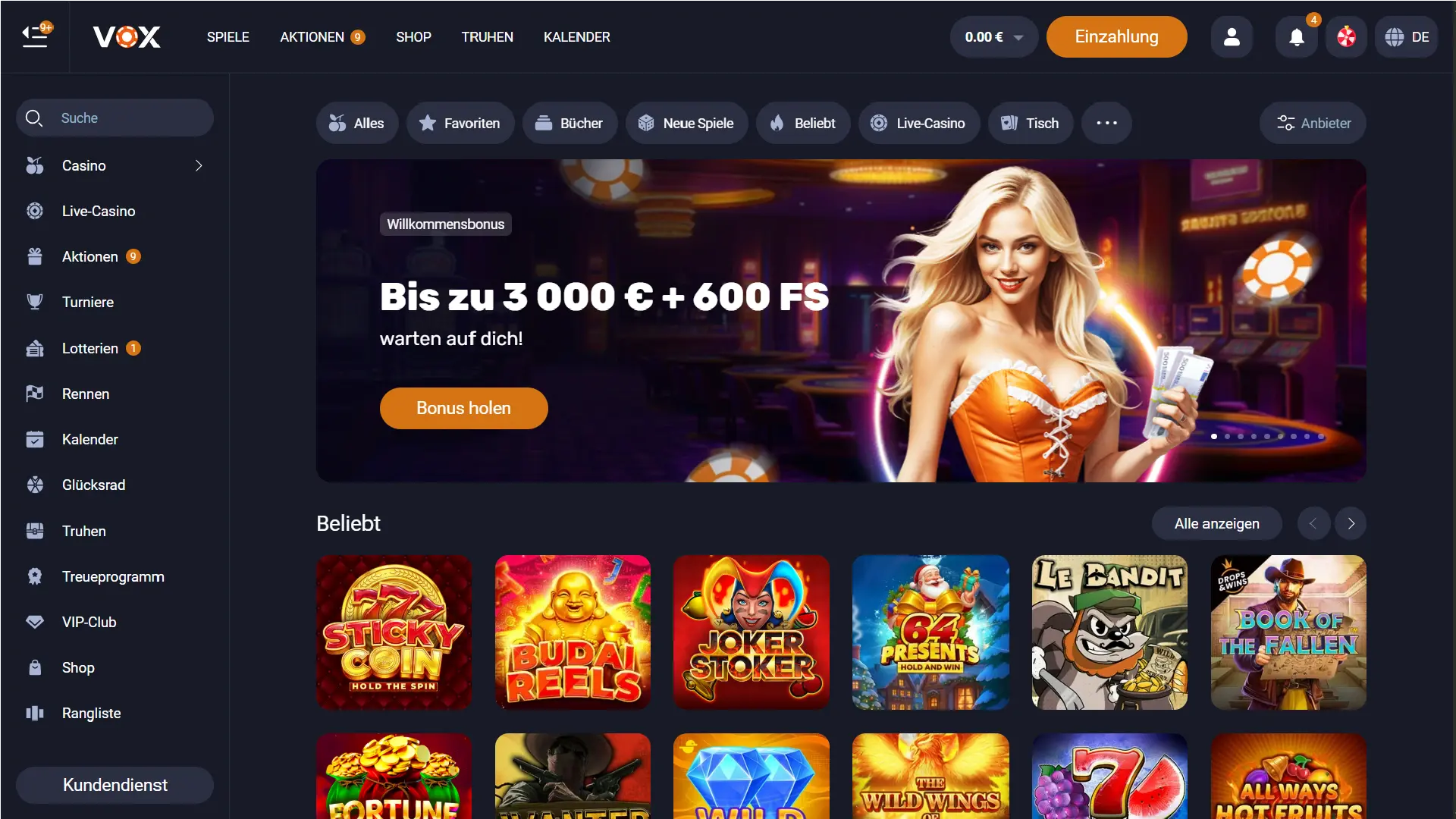 Vox Casino in Deutschland