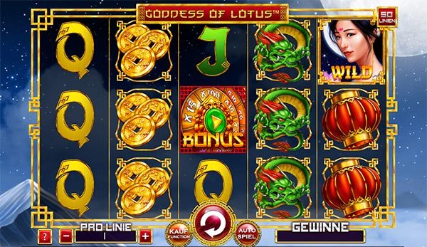 Goddess of Lotus kostenlos spielen Slot Spiel Bild